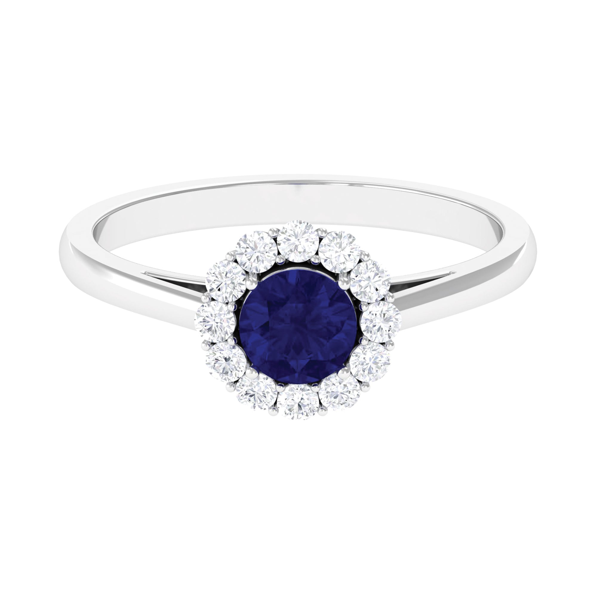 Safir forlovelsesring store