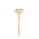 0.50 CT Marquise Cut Swiss Blue Topaz Solitaire Ring in Gold Swiss Blue Topaz - ( AAA ) - Quality - Rosec Jewels